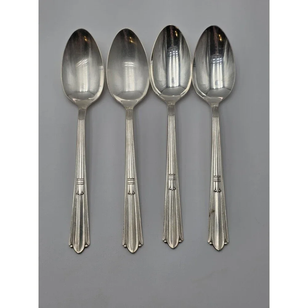 4 StratfordPlate Sectional Tablespoons Mark IS